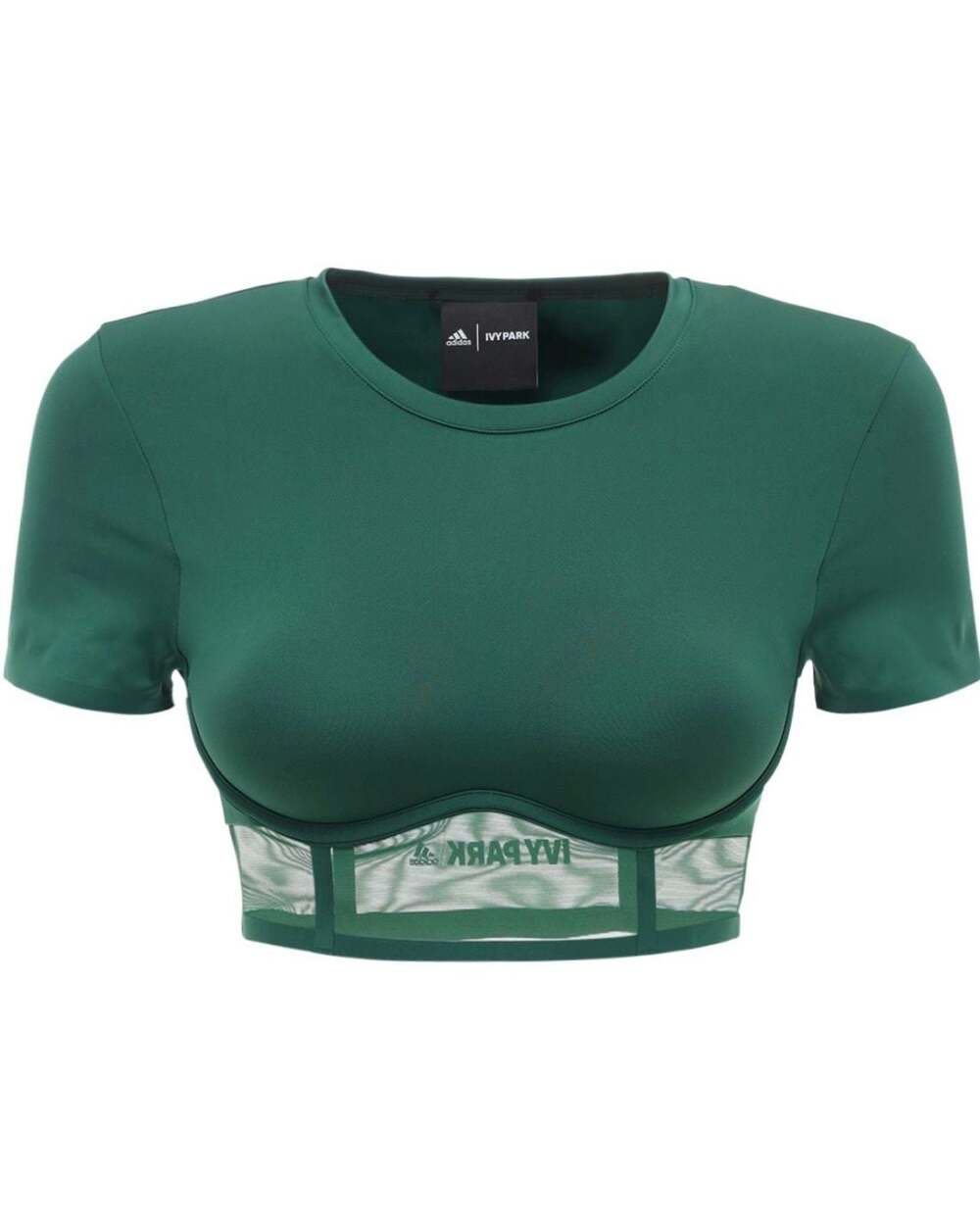Adidas x Ivy Park Corset Crop Top in Dark Green Small